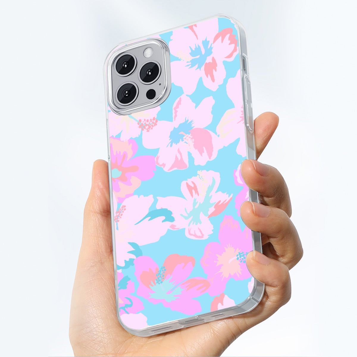 Turquoise Botanic Motif